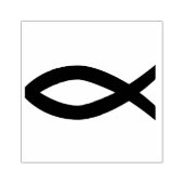 TAMPONS ENCREURS POISSON CHRÉTIEN SYMBOLE DE CAOUTCHOUC (Impression)
