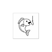 Tampons Encreurs Poisson et Hochet de pêche 1x1 (Impression)