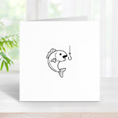 Tampons Encreurs Poisson et Hochet de pêche 1x1
