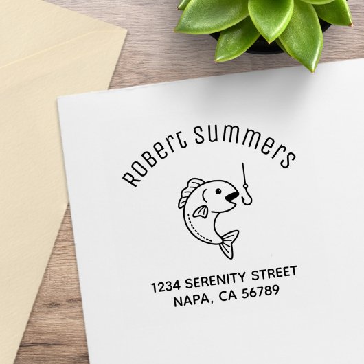 Tampons Encreurs Poisson et pêche Hoche Arch Adresse