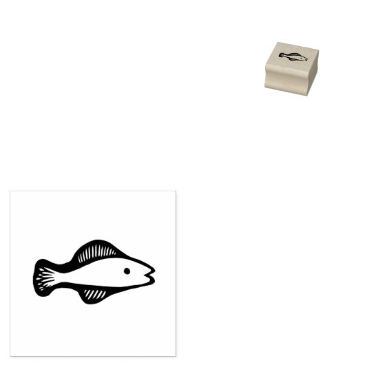 Tampons Encreurs Poisson / Fruits de mer Timbre Menu Sélection Coup (Tamponné)