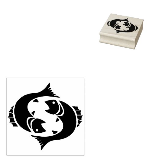 Tampons Encreurs Poisson poisson timbre art zodiac (Tamponné)