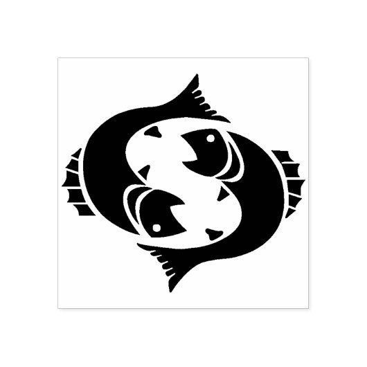 Tampons Encreurs Poisson poisson timbre art zodiac (Impression)