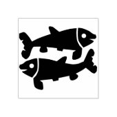 Tampons Encreurs Poissons timbre art (Impression)