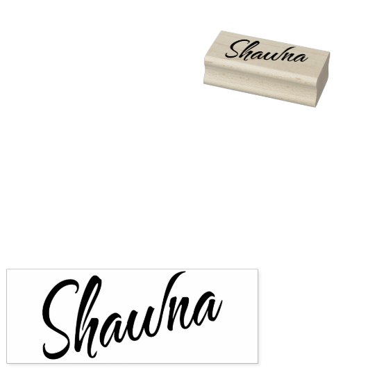 Tampons Encreurs Police de script Cursive Shawna Name (Tamponné)