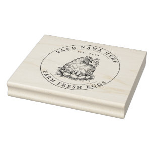 Tampons Encreurs Pomme Carton Timbre Ferme Vintage