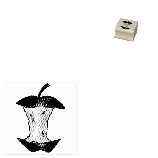 Tampons Encreurs Pommes Core Pommes Fruit Caoutchouc (Tamponné)