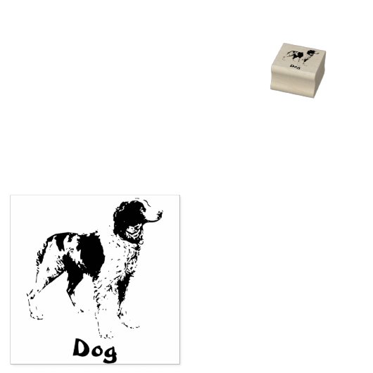 TAMPONS ENCREURS POMPIER EN CAOUTCHOUC ANIMAL DE CHIEN (Tamponné)