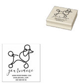 Tampons Encreurs Poodle chien mignon (Tamponné)