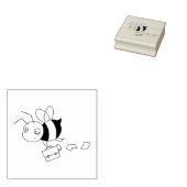 Tampons Encreurs Porte-documents Tired Stress Worker Bee Holding (Tamponné)