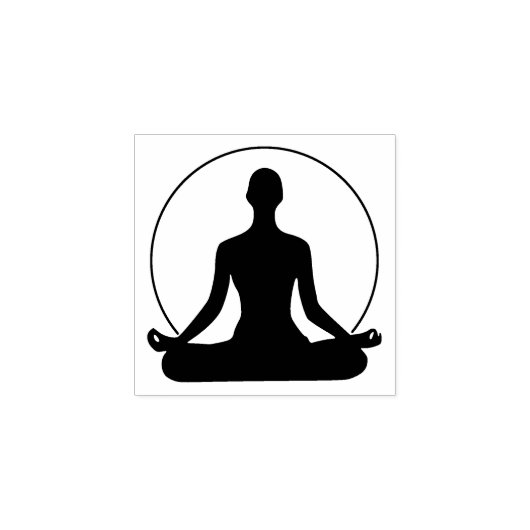 Tampons Encreurs Pose de yoga - Dévaluation de la carte de fidélité (Impression)
