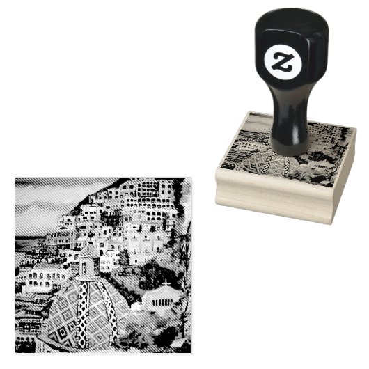 Tampons Encreurs Positano - Timbre d'art en bois (Tamponné)