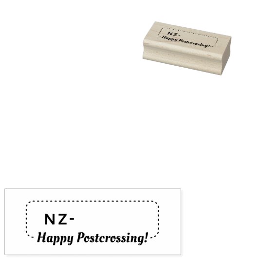 Tampons Encreurs Postcrossing Postcard ID NZ New Zealand (Tamponné)