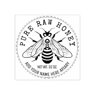 Tampons Encreurs Pot de miel marquant le rucher d'abeille de nid