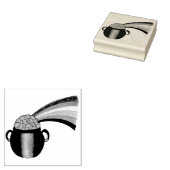 Tampons Encreurs Pot d'or arc-en-ciel Saint Patrick's Day Clover (Tamponné)