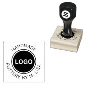 Tampons Encreurs Poterie par texte courbe fait main (Tamponné)