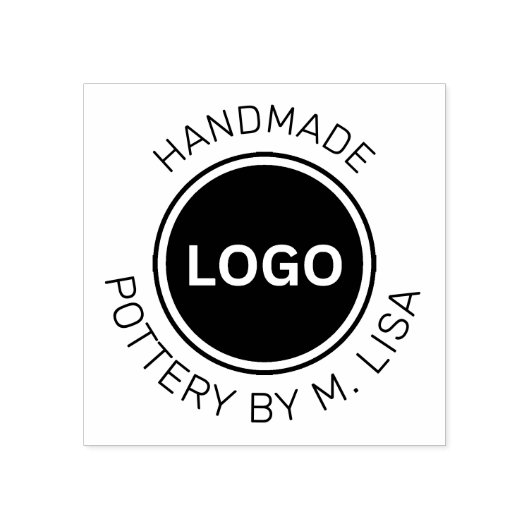 Tampons Encreurs Poterie par texte courbe fait main (Impression)
