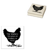 Tampons Encreurs Poulet décoratif ⎢ Adresse de retour Timbre (Tamponné)
