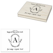 Tampons Encreurs Poulet fermier Hen Monogramme Oeufs Carton Personn (Tamponné)