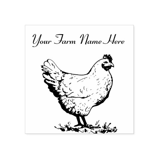 Tampons Encreurs Poulet personnalisé (Impression)