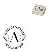 Tampons Encreurs Poulets de l'agriculture Hen Monogram Oeufs (Tamponné)