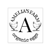 Tampons Encreurs Poulets de l'agriculture Hen Monogram Oeufs (Impression)