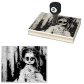 Tampons Encreurs Poupée gothique déplaisante en porcelaine Goth vic (Tamponné)