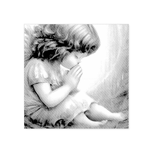 Tampons Encreurs Prier Petite fille Angel Radiant Halo Lumière (Impression)