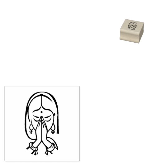 Tampons Encreurs Prier simple Namaste (Tamponné)