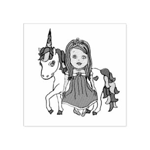 Tampons Encreurs Princesse et licorne