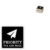 Tampons Encreurs PRIORITY VIA AIR MAIL 紙飛行機 paper airplane origami (Tamponné)