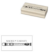 Tampons Encreurs Professeur de musique enregistreuse (Tamponné)