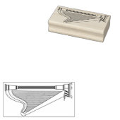 Tampons Encreurs Professeur de musique musicale de Harp (Tamponné)