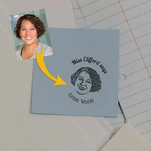 Tampons Encreurs Professeur de photo personnalisé