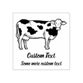 Tampons Encreurs Profil de vache Timbre en caoutchouc (Impression)