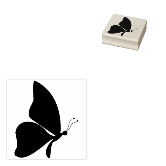 Tampons Encreurs profil papillon estampille d'art silhouette (Tamponné)