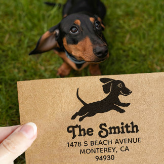 Tampons Encreurs Propriétaire de teckel Wiener Dog Retour
