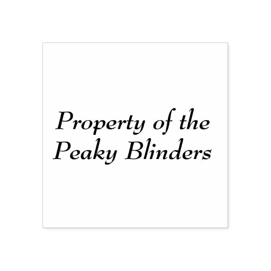 Tampons Encreurs Propriété du Timbre en caoutchouc Peaky Blinders (Impression)