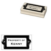 Tampons Encreurs Propriété Du Timbre En Caoutchouc Plaque (Tamponné)