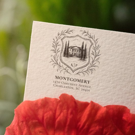 Tampons Encreurs Propriété Laurel Shield | Adresse de retour du mar