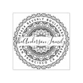 Tampons Encreurs Prosperity Mandala Adresse de retour personnalisée (Impression)