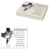 Tampons Encreurs Proverbes 3:5-6 NIV Bible Verset Caoutchouc (Tamponné)