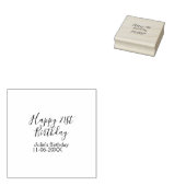 Tampons Encreurs Purple heureux 21e anniversaire nom date Porte - c (Tamponné)