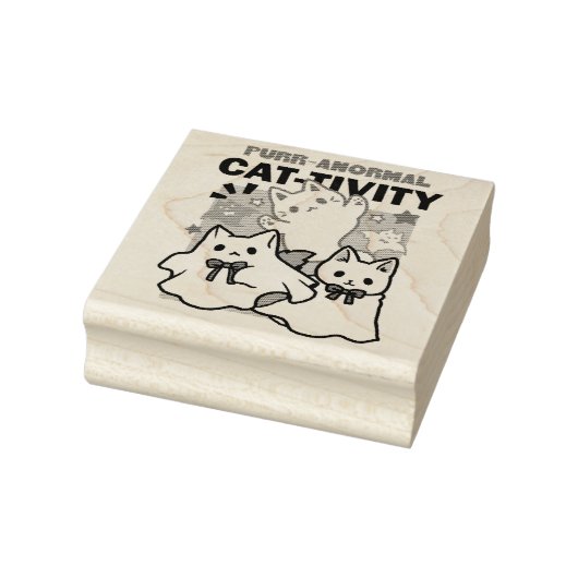Tampons Encreurs Purr-anormal Cat Cat mignonne Halloween Conception (Tampon)
