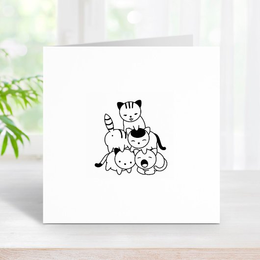 Tampons Encreurs Pyramide des chats - Groupe des chats 2