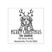 Tampons Encreurs Pyrénées Mountain Dog Noël Adresse de retour (Impression)