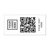 Tampons Encreurs QR Code Business Logo Professionnel Moderne (Impression)
