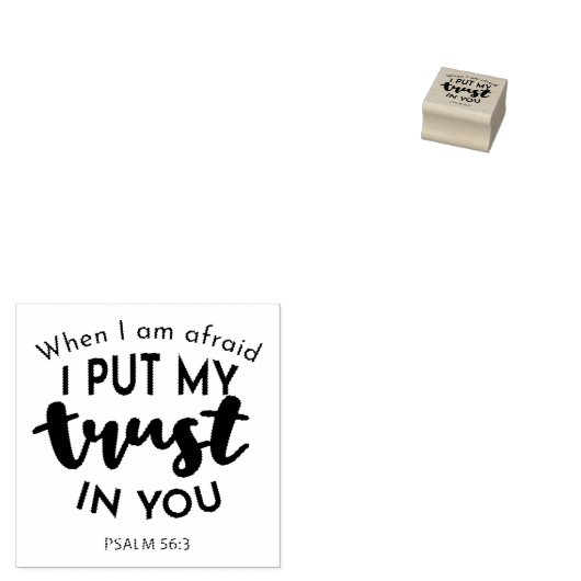 Tampons Encreurs Quand j'ai peur, je mets ma confiance en vous Cita (Tamponné)