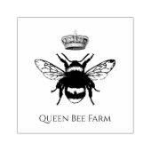 Tampons Encreurs Queen Bee Crown Farm Ou Apiary (Impression)
