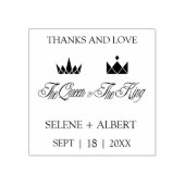 Tampons Encreurs Queen & King Royal Crowns for Weddding (Impression)